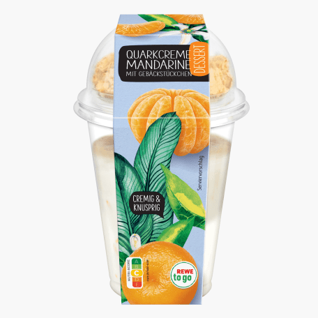 Rewe To Go Dessert Quarkcreme Mandarine 250g
