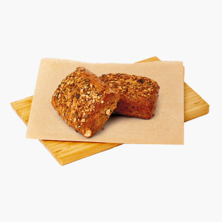 2 Stk. - Bäckerei Junge Weizenmischbrötchen mit Kürbiskern & Haselnuss