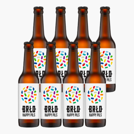 BRLO Happy Pils 0,33l (4,9 % vol.) MW x8