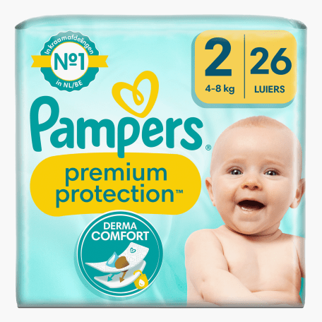 Pampers Premium Protection Luiers Maat 2 26st Pampers Premium Protection Luiers Maat 2 26st