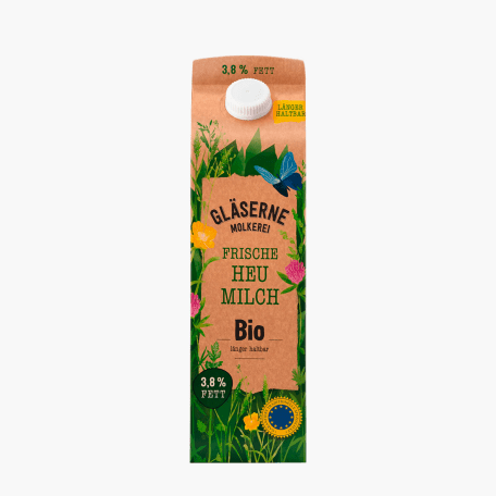 Gläserne Molkerei Bio Frische Heumilch ESL 3,8% 1L