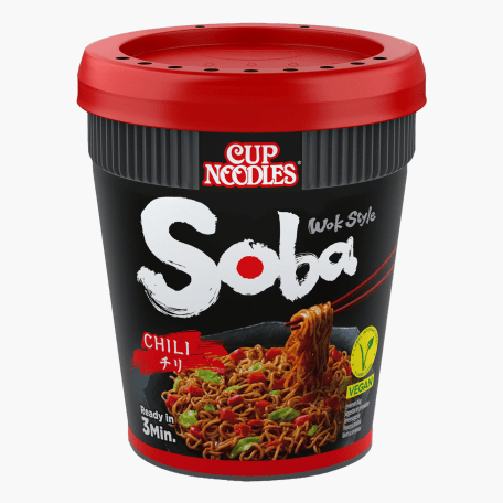 Nissin Soba Nudeln mit Chili 92g Cup
