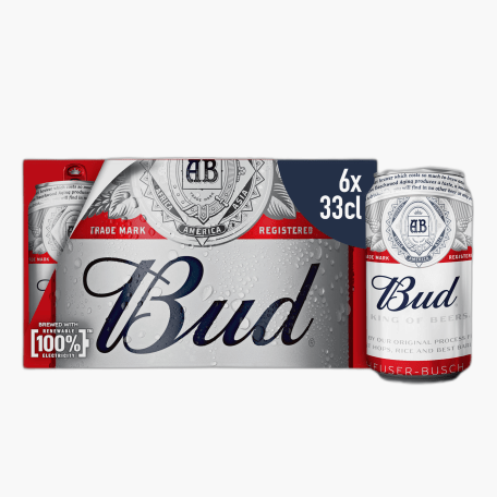 Bud 6-pack 5% 33cl