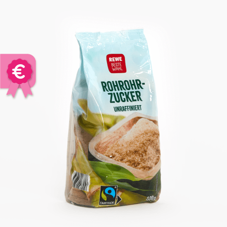 Rewe Beste Wahl Rohrohr-Zucker unraffiniert 500g