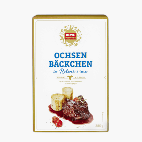 Rewe Feine Welt Ochsen-Bäckchen in Rotweinsauce 380g