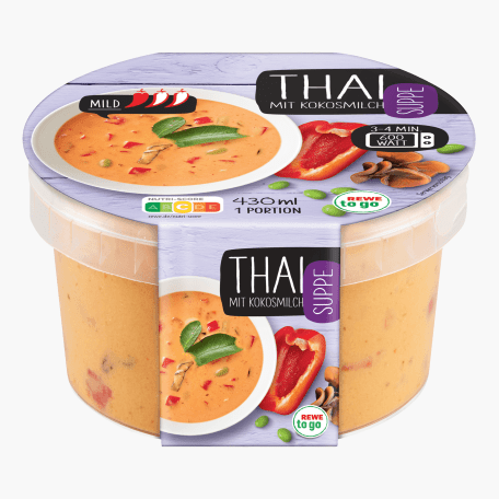 Rewe To Go Suppe Thai mit Kokosmilch 430ml