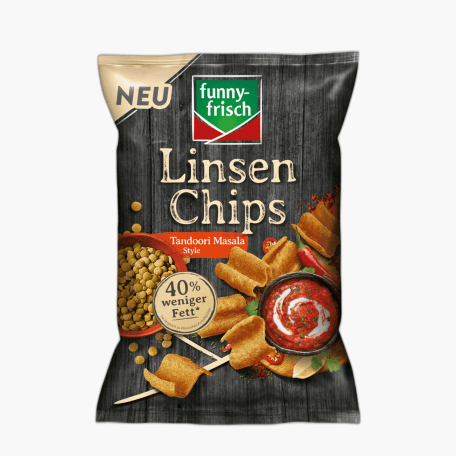 Funny-frisch Linsenchips Tandoori Masala 90g