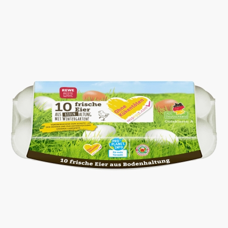 Rewe Eier Bodenhaltung Kl. S 10 Stück