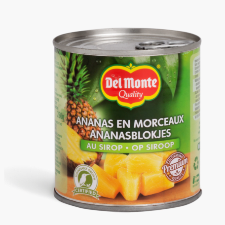 Del Monte Ananas Stücke Gezuckert 435g