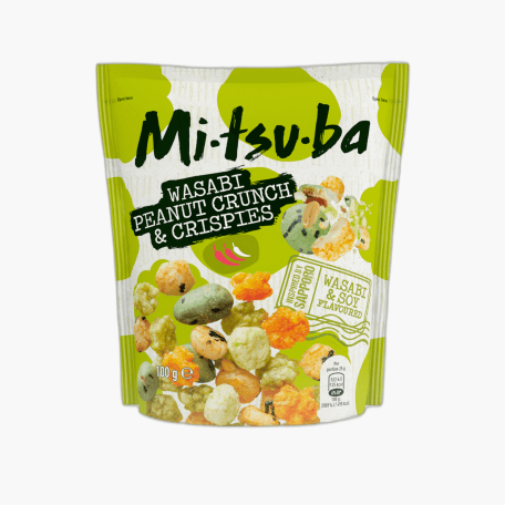 Mitsuba Wasabi Peanut Crunch & Crispies 100g
