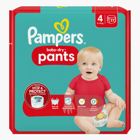Pampers Baby Dry Pants Luierbroekjes Maat 4 27st Pampers Baby Dry Pants Luierbroekjes Maat 4 27st