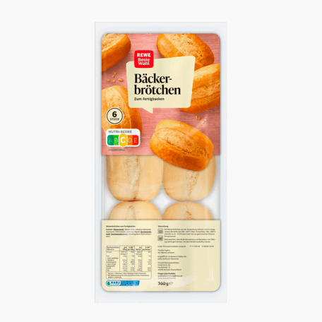 Rewe Beste Wahl Bäcker-Brötchen 360g