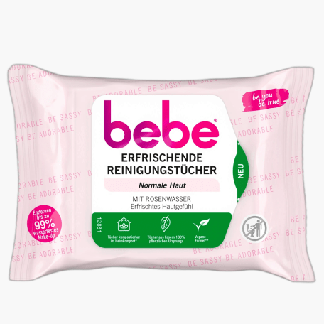 Bebe 5in1 Erfrischende Reinigungstücher 25 Stück