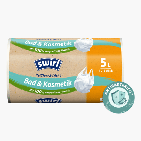 Swirl Müllbeutel Bad 5L 40 Stück