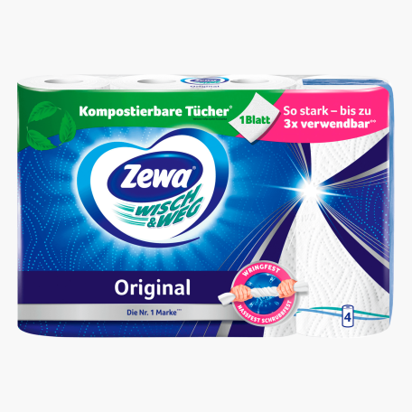 Zewa Küchenrolle Wisch & Weg 4x45 Blatt