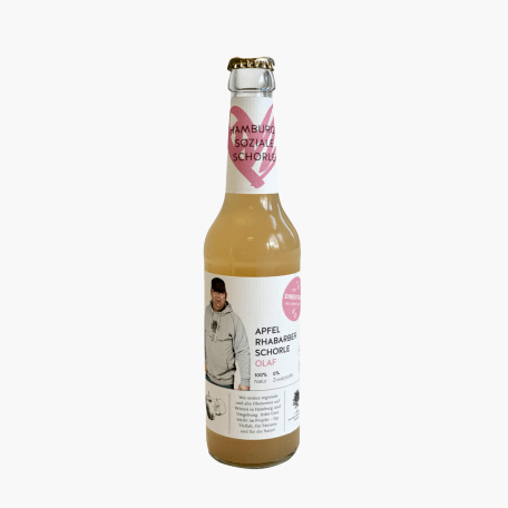 Das Geld h‰ngt an den B‰umen - Apfel-Rhabarberschorle Olaf 0,33l MW