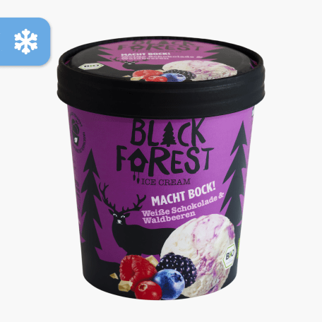 Black Forest Ice Cream Bio Weiße Schokolade & Waldbeeren 450ml