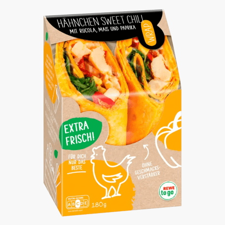 Rewe To Go Wrap Hähnchen Sweet Chili 180g