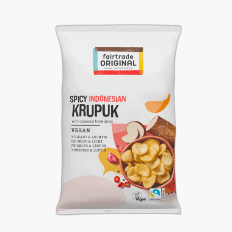 Fairtrade Original Chips Spicy Indonesian Krupuk 60g