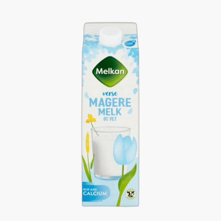 Melkan Magere melk 0% 1L