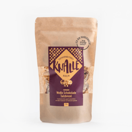 Knalle Popcorn Weiße Schokolade Salzbrezel 100g