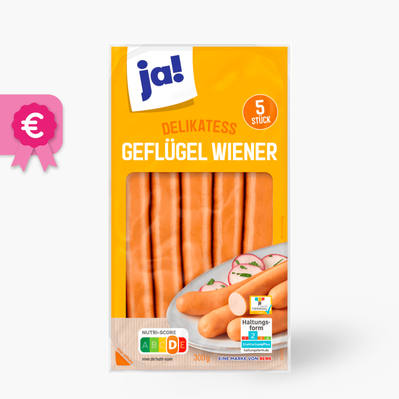 Ja! Geflügel-Wiener 300g