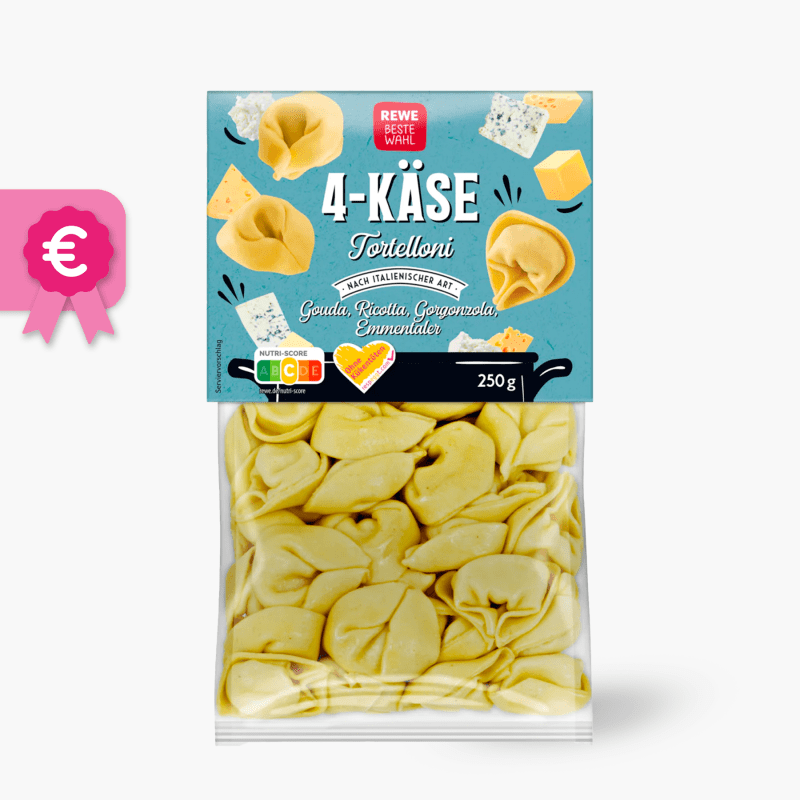 Rewe Beste Wahl Tortelloni 4-Käse 250g