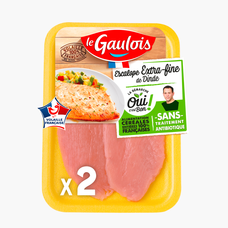 Le Gaulois - Escalopes de Dinde x2 (240g)