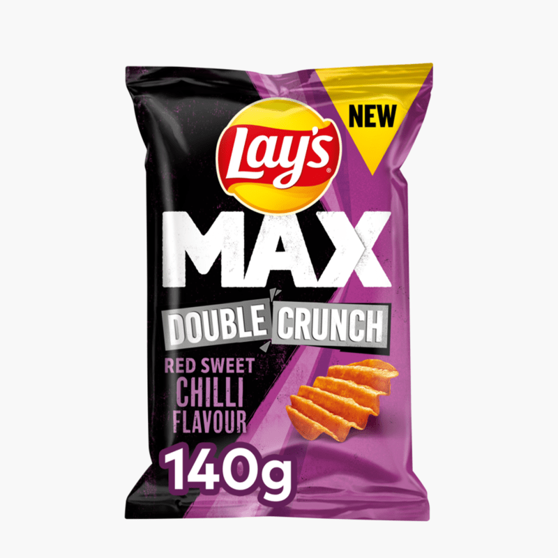 Lay's Max Double Crunch ribbel chips Red Sweet Chilli 140g