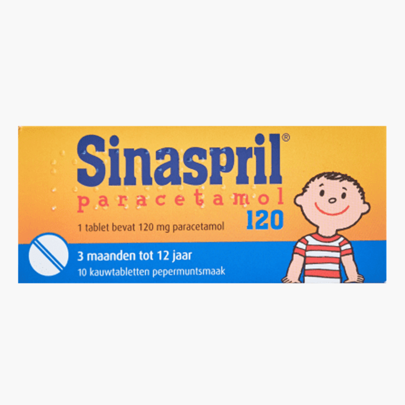 Sinaspril Paracetamol Kauwtabletten 120mg 10st