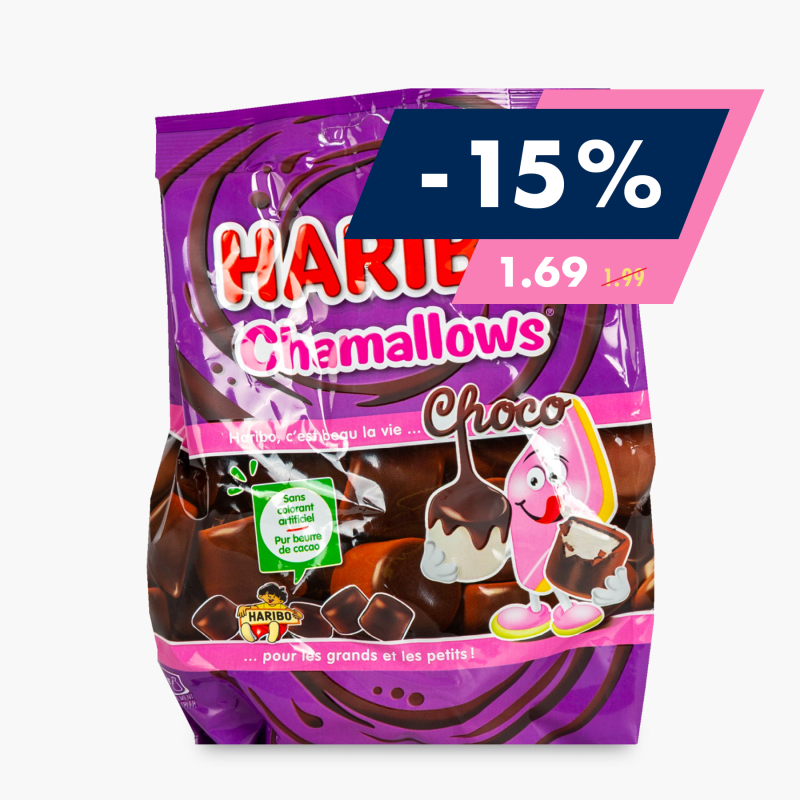 Haribo - Chamallows au chocolat au lait (160g)