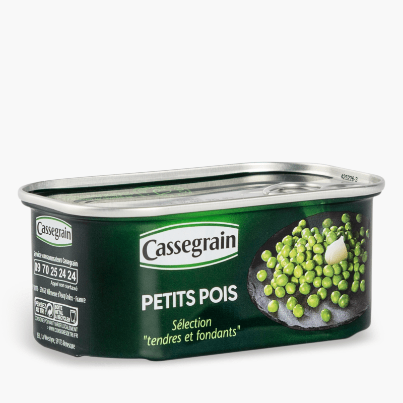 Cassegrain - Petits pois sélection "tendres et fondants" (140g)