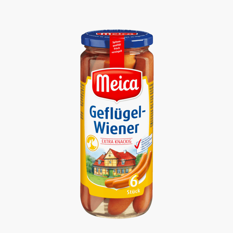 Meica Geflügel-Würstchen extra knackig 250g (6 Stück)