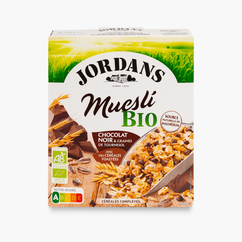 Jordans - Céréales muesli Bio au chocolat noir (450g)