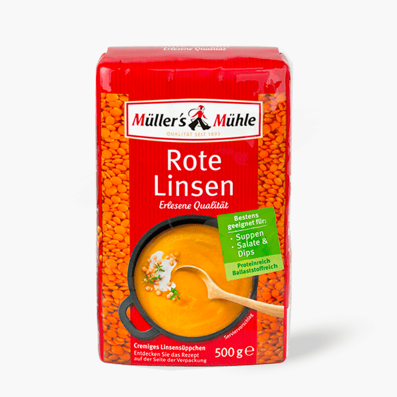 Müller's Mühle Rote Linsen 500g