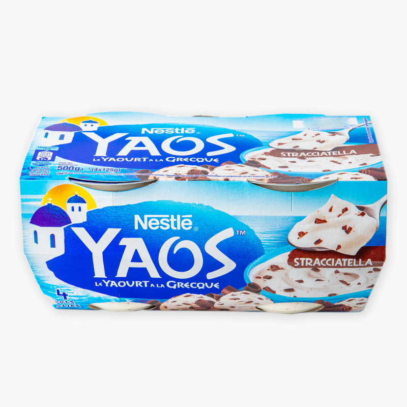 Yaos - Yaourt à la grecque stracciatella (4x125g)