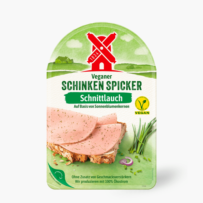 Rügenwalder veganer Schnittlauch Schinken Spicker 80g