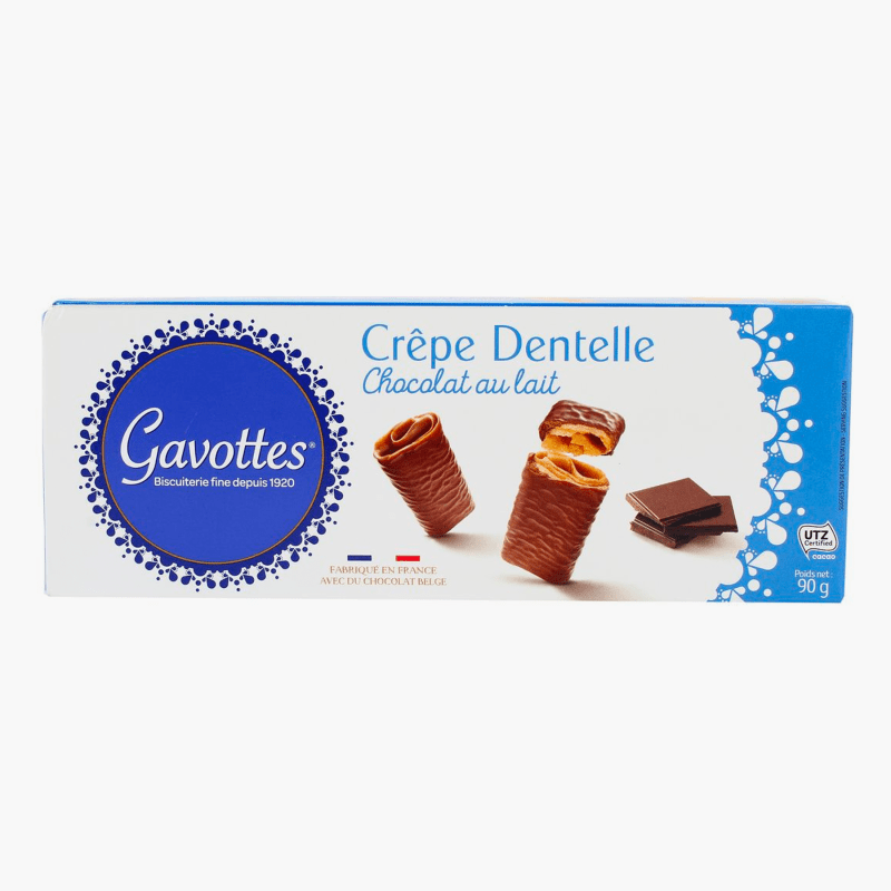 Gavottes - Crêpes dentelles aux chocolat au lait (90g)