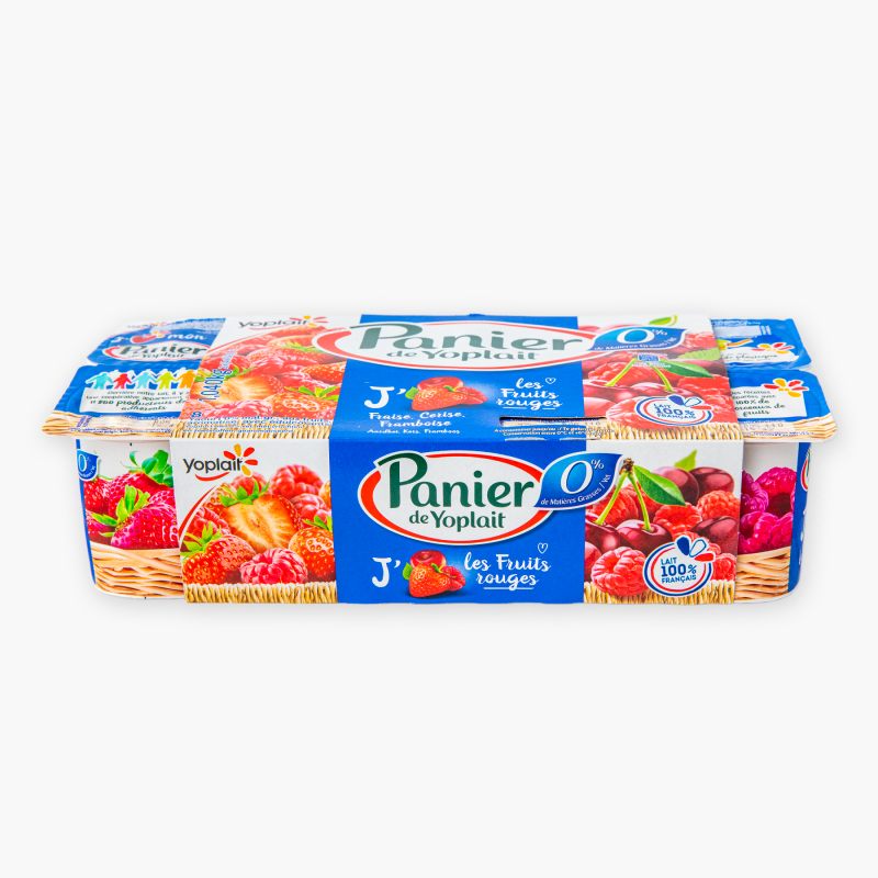 Panier de Yoplait - Yaourt 0% de MG aux fruits rouges (8x130g)