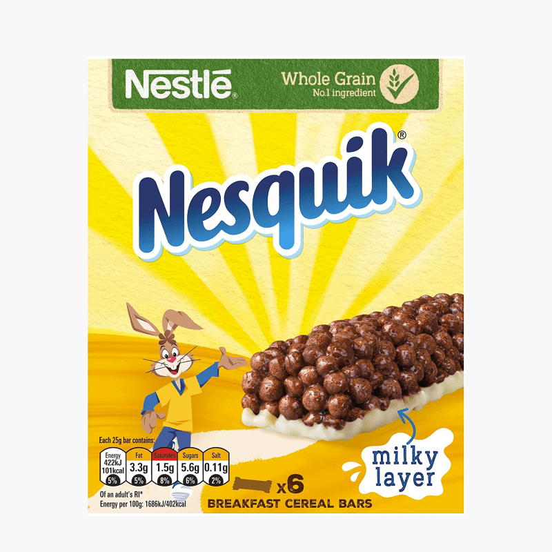 Nesquik - Barres chocolat x6 (150g)