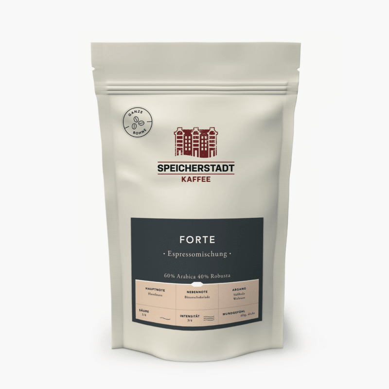 Speicherstadt Kaffeerösterei Forte Espresso Ganze Bohne 250g