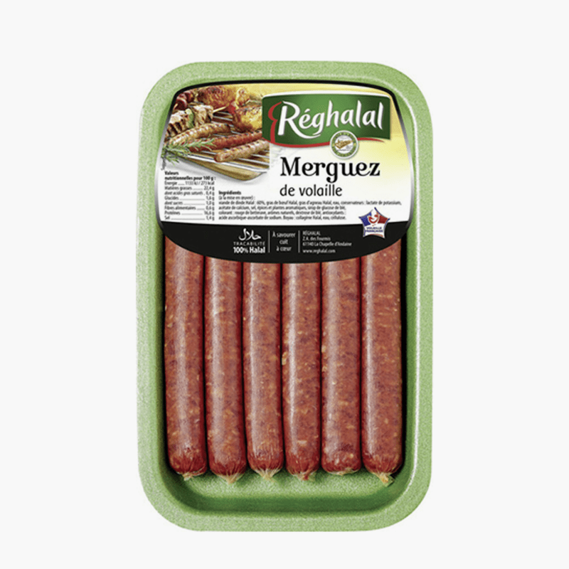 Réghalal - 6 merguez de volaille (300g)