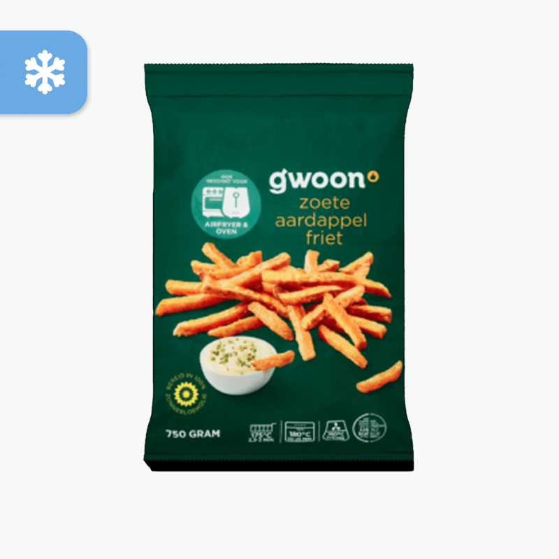 G'woon Zoete Aardappel Friet 600g