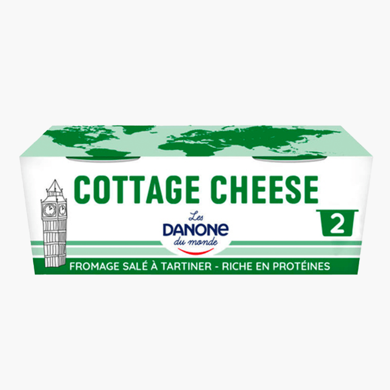 Danone - Fromage frais salé cottage cheese (2x200g)