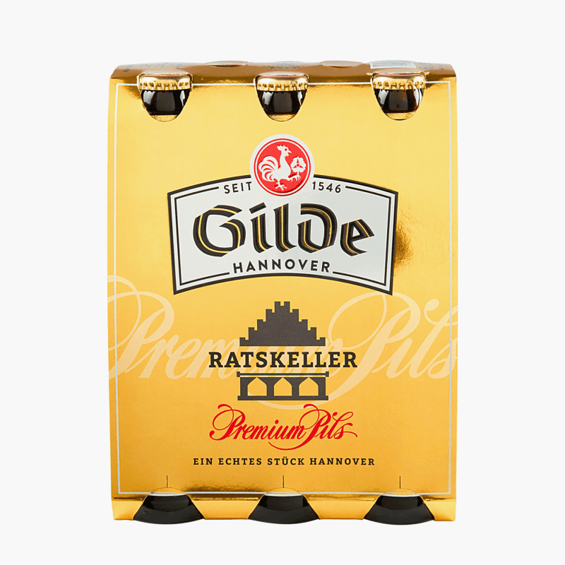 Gilde Ratskeller Premium Pils 6x0,33l (4,9% vol.)