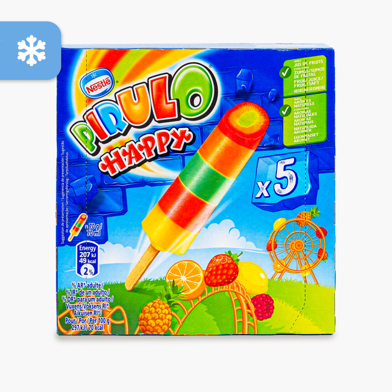 Nestlé - Glace à l'eau Happy PIRULO (x5)