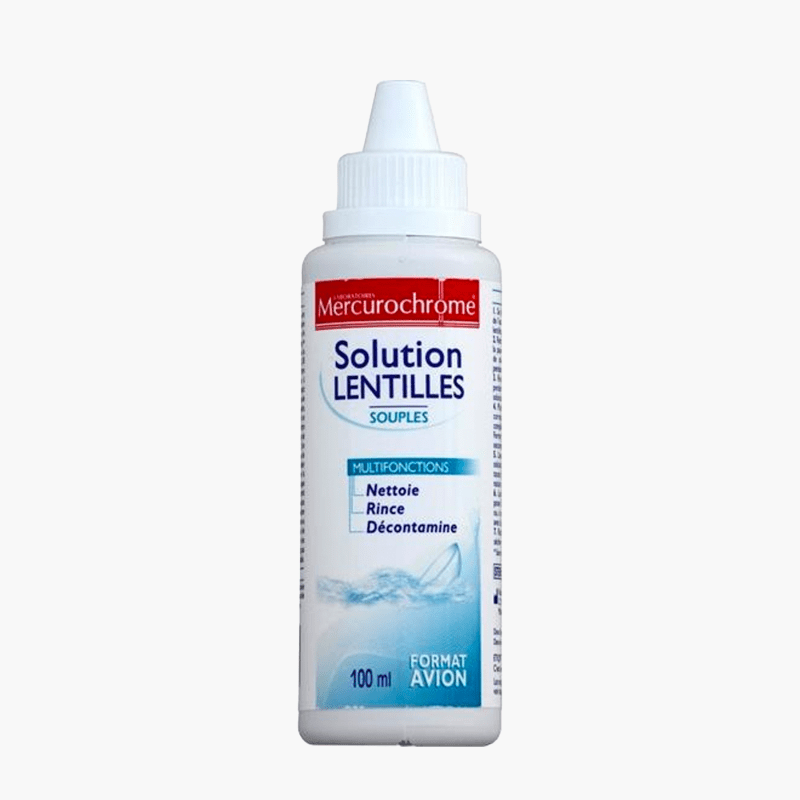 Mercurochrome - Solution pour lentilles souples (100ml)