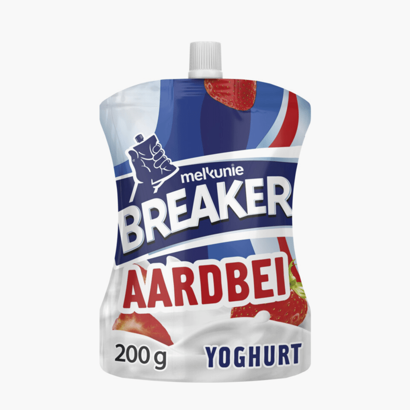 Melkunie Breaker aardbei yoghurt 200g