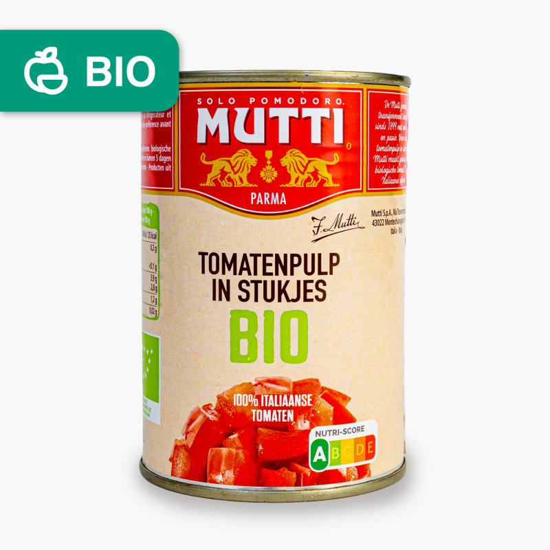 Mutti Bio Tomatenpulp in stukjes 400g