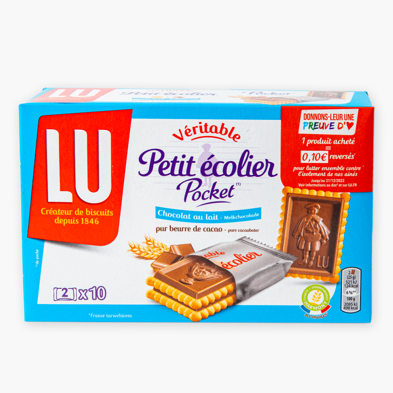 Lu Petit Ecolier - Biscuits chocolat au lait Pocket (250g)